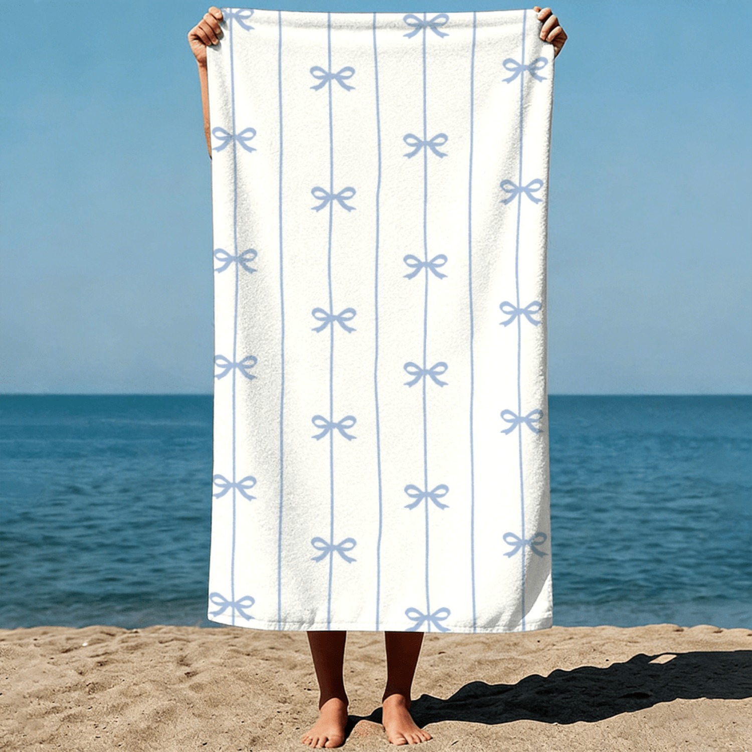 1pc Summer Beach Towel Blue Ri - đánh giá và giá Beach Towel Large