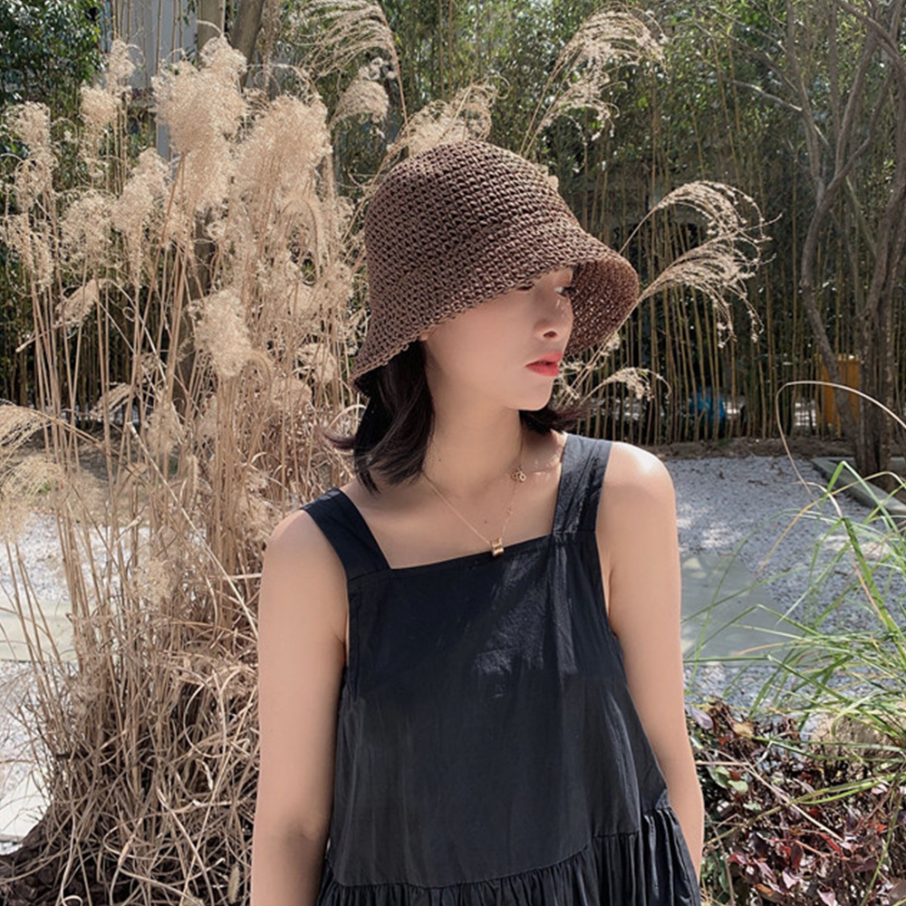 Hot Women's Fashion Summer Cap - đánh giá và giá Bucket Hat Straw