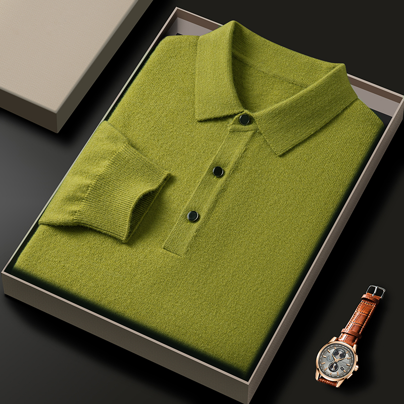 Fashion luxury knitted long sl - đánh giá và giá Polo Shirt Pique