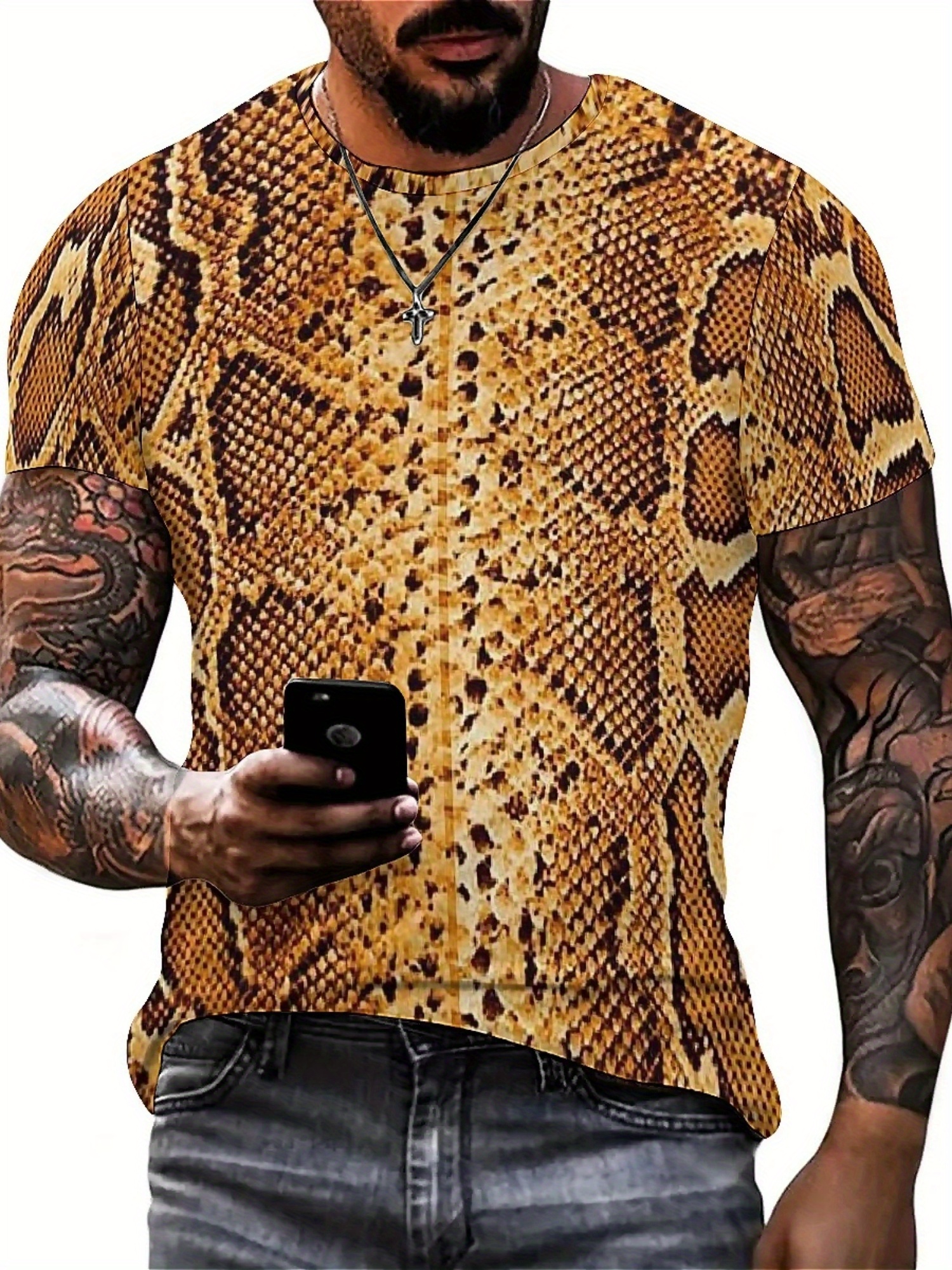 Men'S 3D Print Snake Graphic T - đánh giá và giá Tee Graphic Print