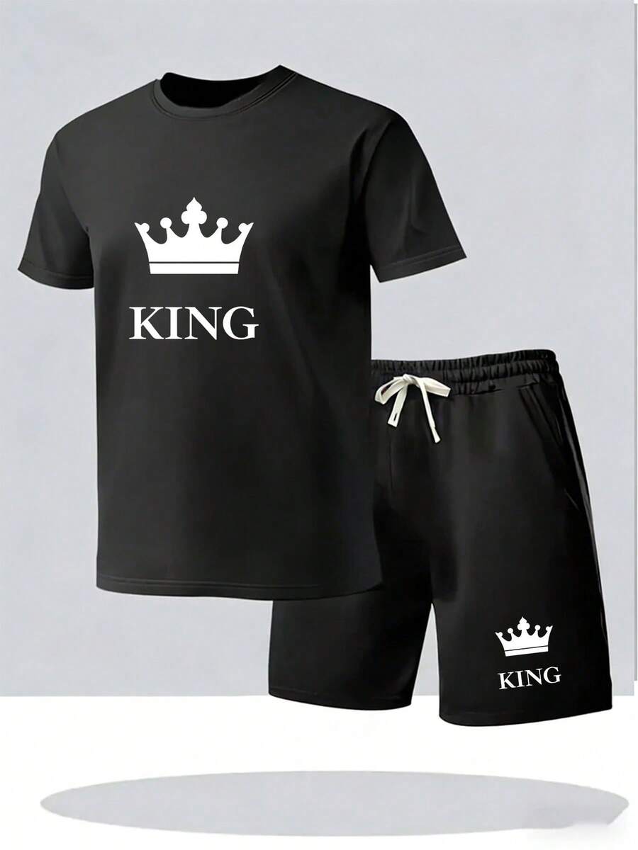 2-Piece Mens Summer Lounge Set - đánh giá và giá Tee Graphic Print