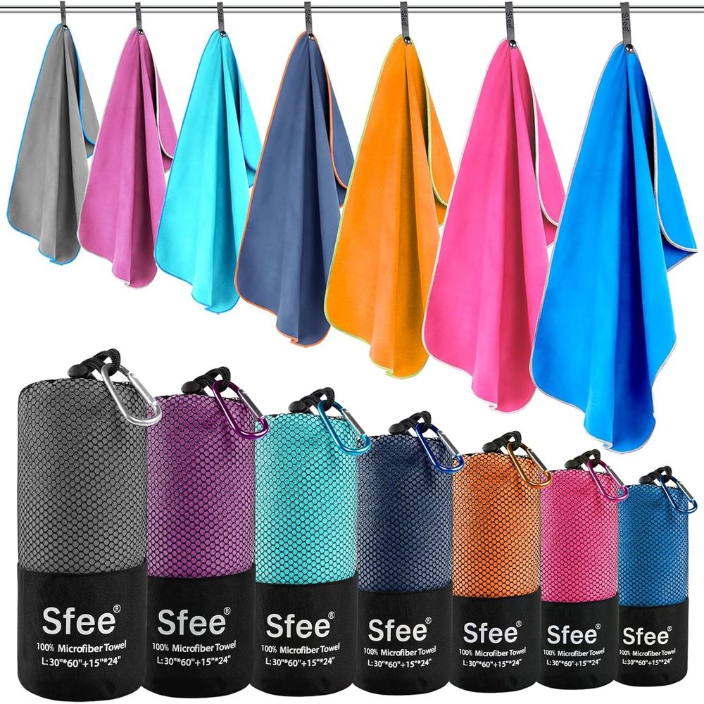 Compact Large Absorbent Travel - đánh giá và giá Beach Towel Large