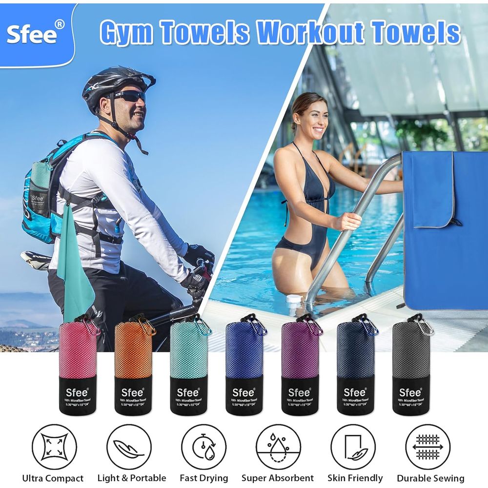 Compact Large Absorbent Travel - đánh giá và giá Beach Towel Large
