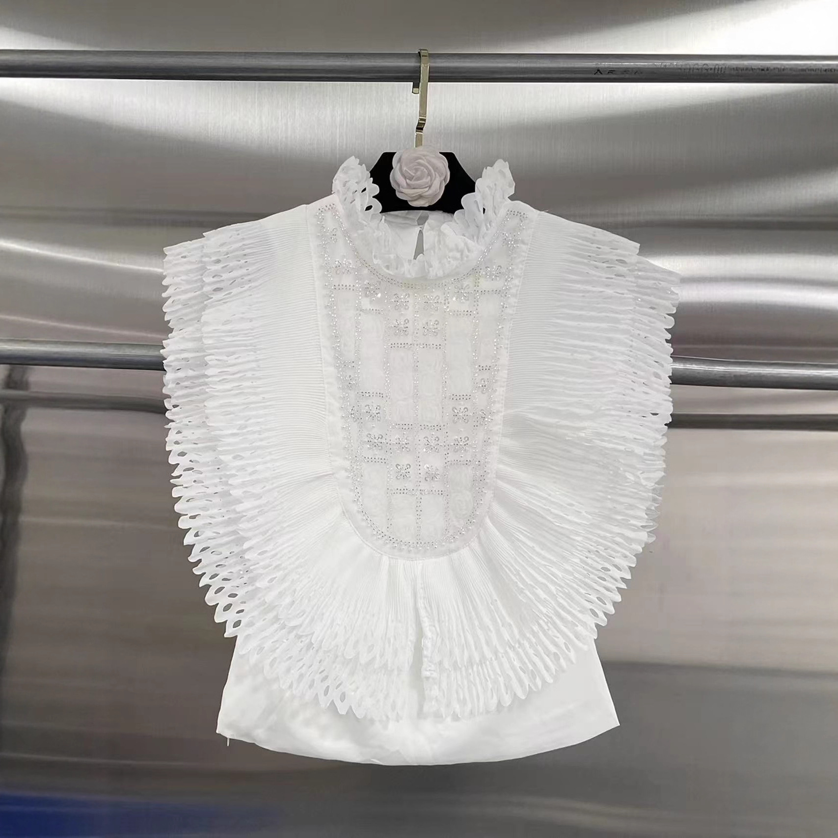 Top Blouse Women Sleeveless Ru - đánh giá và giá Shirt Camp Collar
