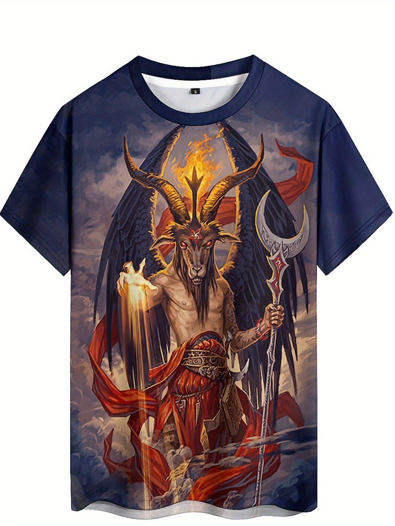 Men's 3D Demon Print T-Shirt | - đánh giá và giá Tee Graphic Print