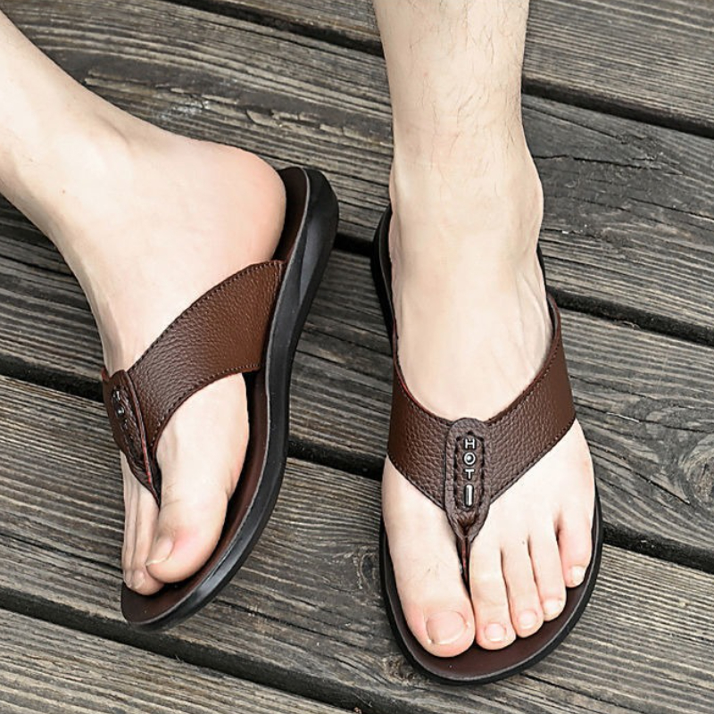 Hot Sale Men's Flip Flops High - đánh giá và giá Flip Flop Leather Men